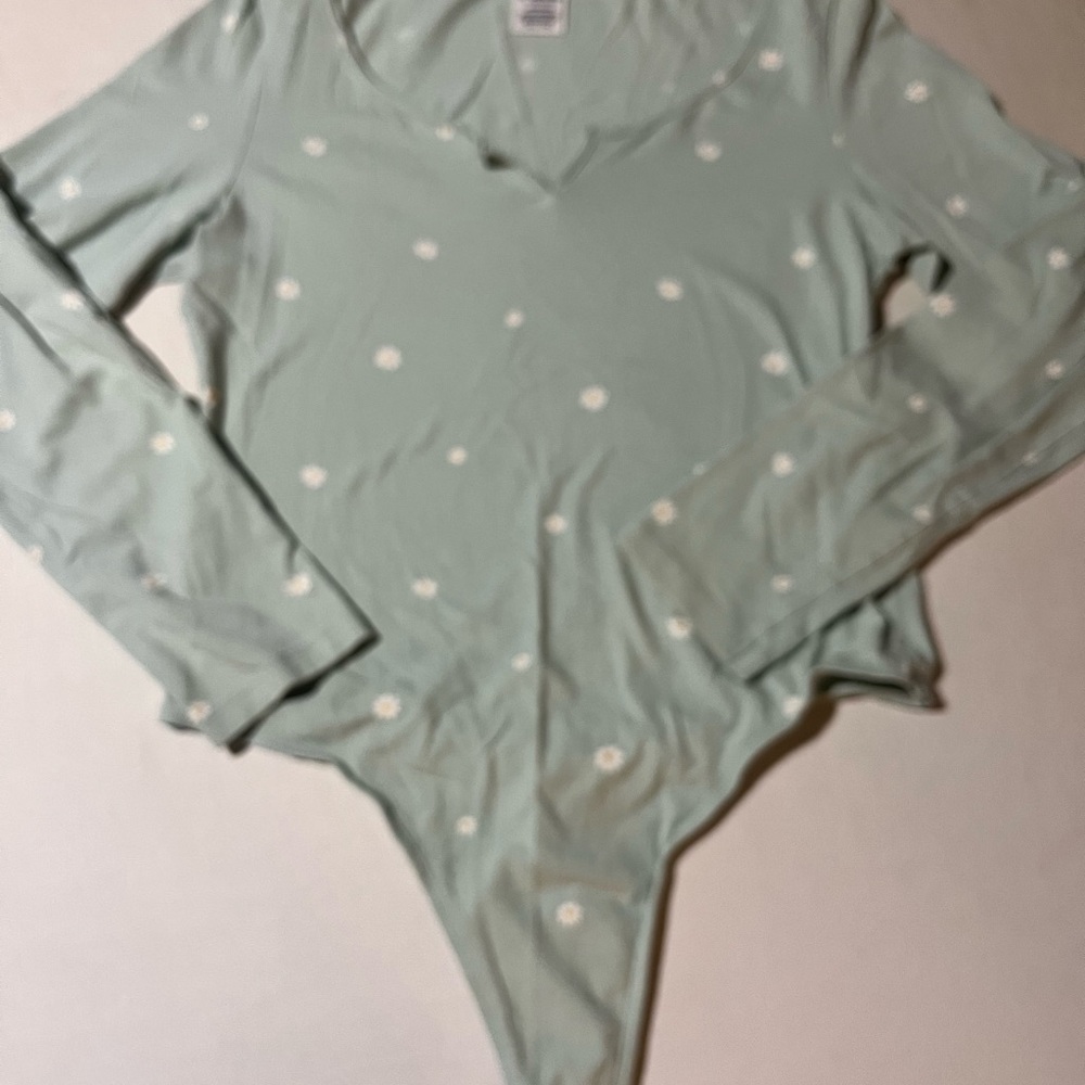 PINK Victoria's Secret Mint Green Bodysuit